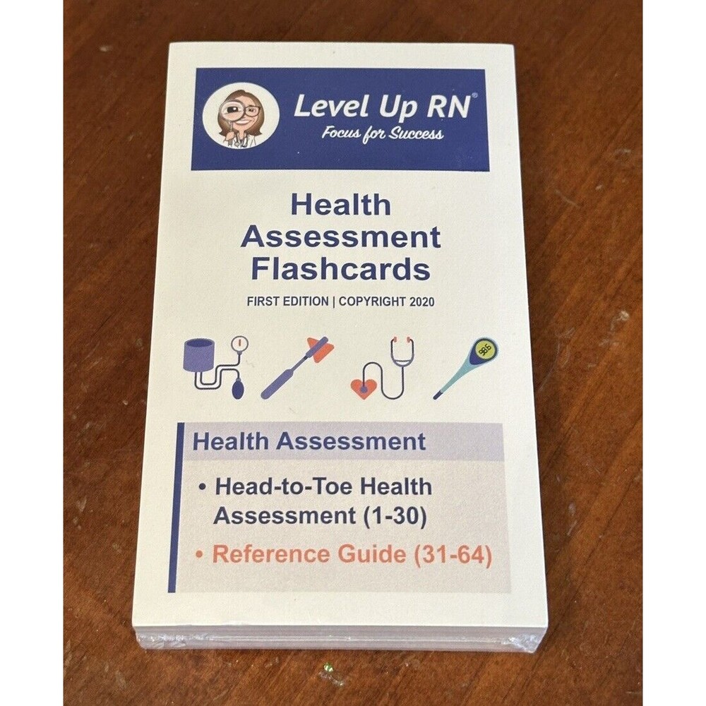 Level Up RN Health assessment Flash Cards First Edition 2020